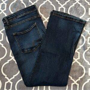 Denim Co. dark blue denim jeans. Stretch bootcut. Size 38 Waist x 30 Length.
